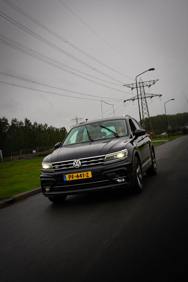 Tiguan in the rain